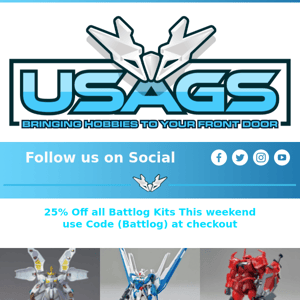 25% OFF Battlog Kits This Weekend 😱