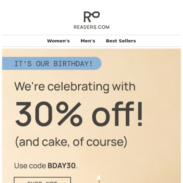 It's our birthday! Here's 30% OFF ✨