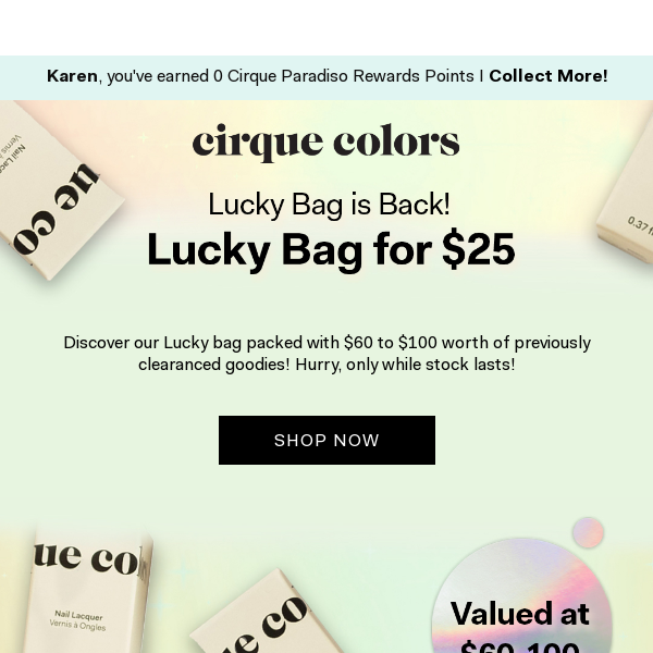 Limited Edition $25 Lucky Bag is Back!