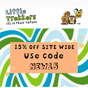 15% OFF Site Wide😱