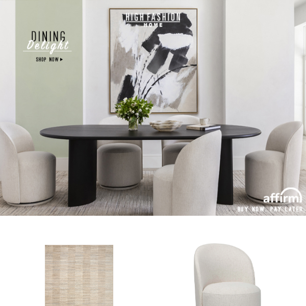 Elevate your dining room with monochrome magic