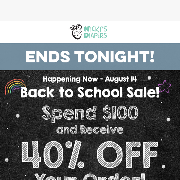 Back To School Savings End Tonight!