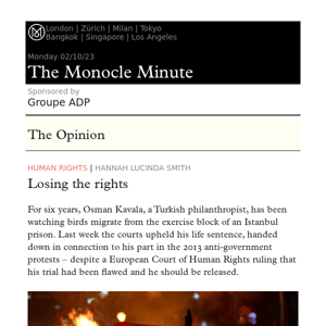 The Monocle Minute – Monday 2 October 2023