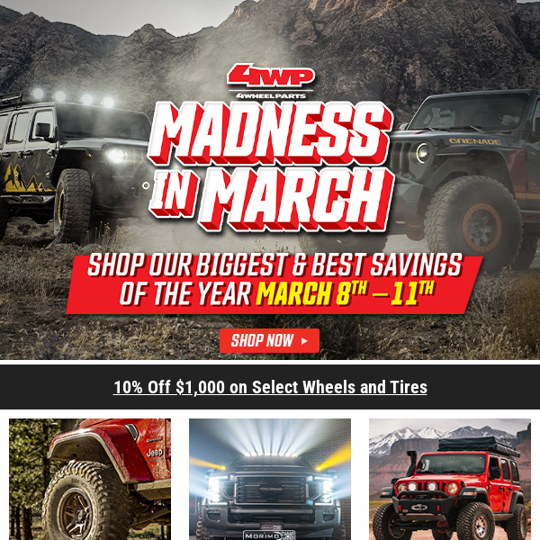 🎉 March Madness Savings: Up to 75% Off Clearance + Extra 10% Off $1000!