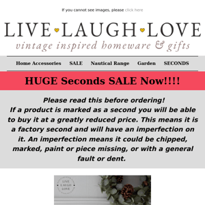 HUGE Seconds Sale!!! Massive SAVINGS & Bargains!!  💰 💃