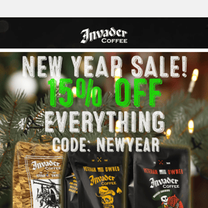 Happy New Year! Enjoy 15% Off Everything ☕