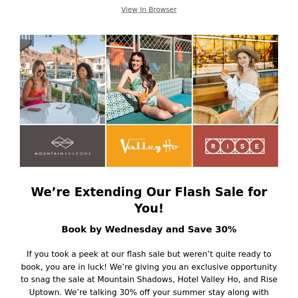 30% Off – Flash Sale Extended for Insiders!