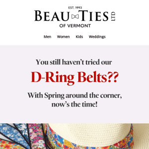 Time to Try Our D-Ring Belts