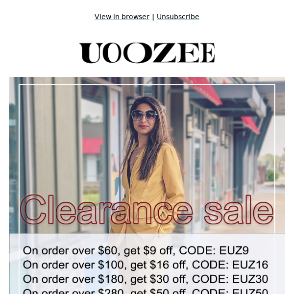 Clearance Sale Updated💌 | UOOZEE