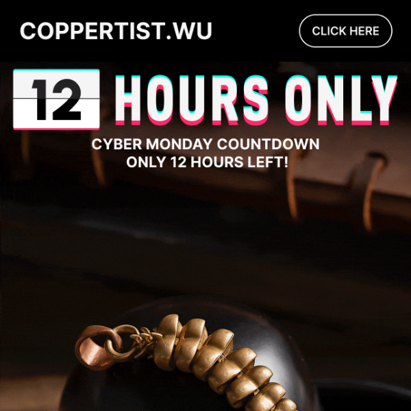 🚨Urgent: Cyber Monday Deals End in 12 Hours!🚨