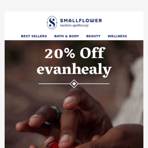 Sale ends soon! 20% off evanhealy