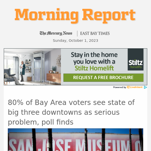 80% Of Bay Area Voters See State Of Big Three Downtowns As Serious ...