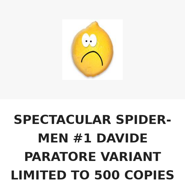 SPECTACULAR SPIDER-MEN #1 DAVIDE PARATORE VARIANT LIMITED TO 500 COPIES WITH NUMBERED COA