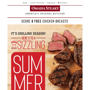 Summer Approved: 8 FREE Chicken Breasts