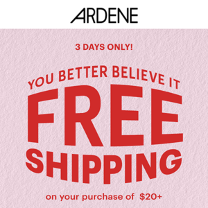 URGENT: FREE SHIPPING IS BACK 🚨
