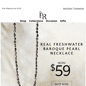 Yes! This Real Freshwater Baroque Pearl Necklace is Now Only $...