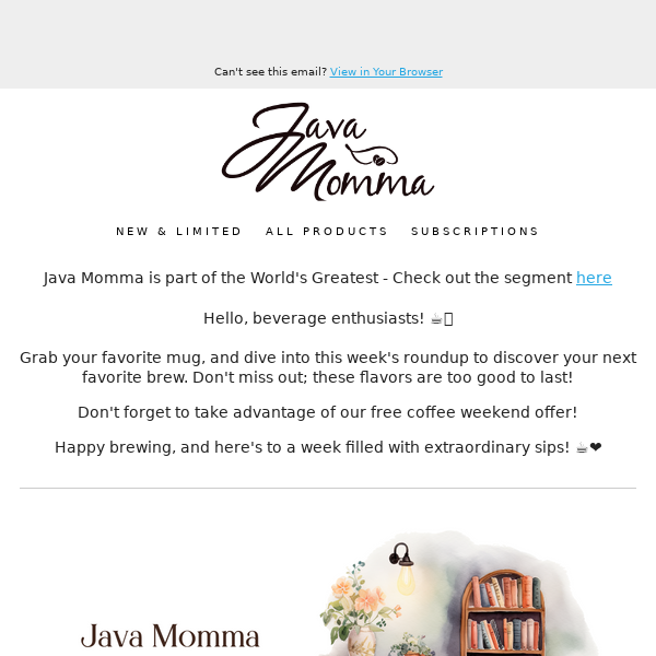 What's new in Fresh Roasts from Java Momma! ☕