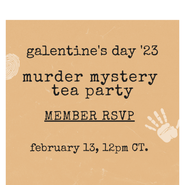 Murder Mystery Tea Party 🕵️