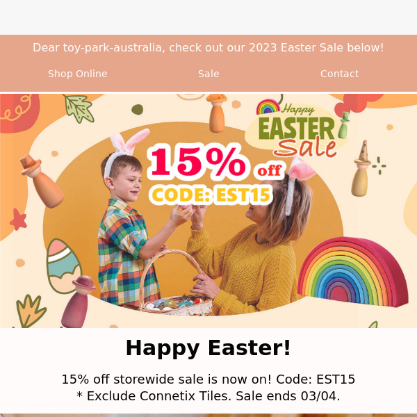 🥚Happy Easter! 15% off storewide sale is now on!