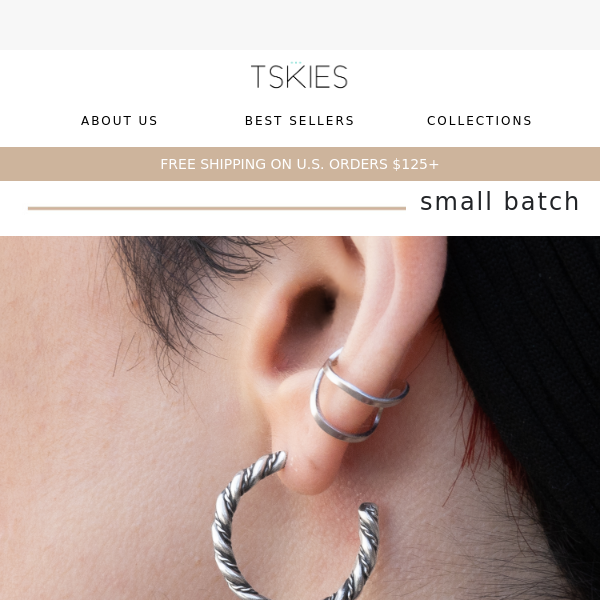 NEW Handmade Sterling Silver Hoops by Franklin and Verna Tahe