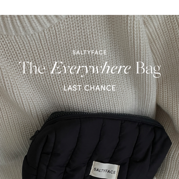 LAST CHANCE for The Everywhere Bag