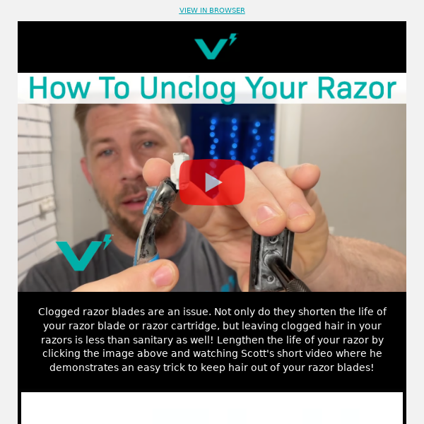 Unclog Your Razor Blades