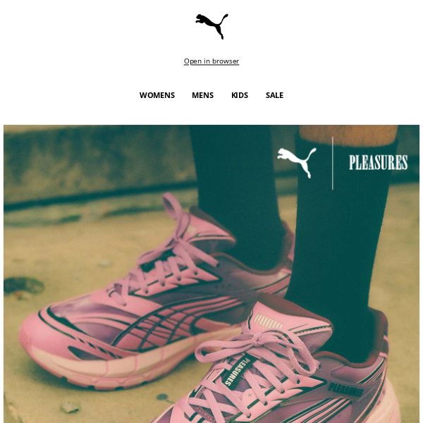 PUMA x PLEASURES has arrived 💖