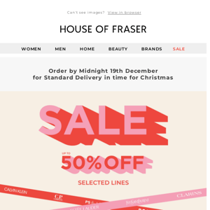 SALE: Up to 50% off is on