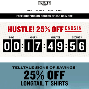 LAST DAY - Take It All (25%) OFF!
