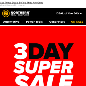 3 Day Sale Starts Now: Save Up To 60%