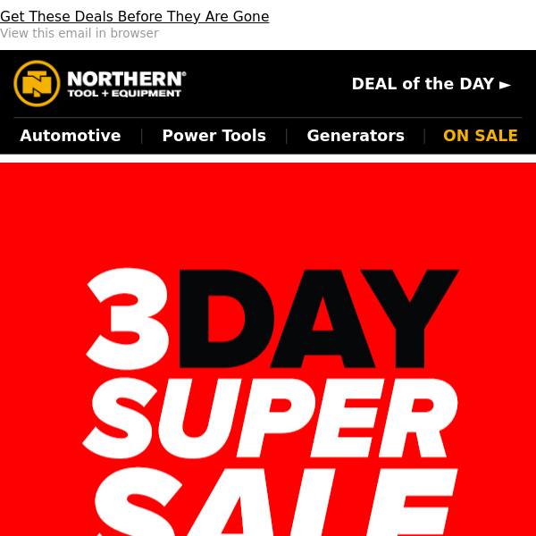 3 Day Sale Starts Now: Save Up To 60%