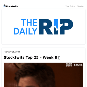 Stocktwits Top 25 - Week 8 📉