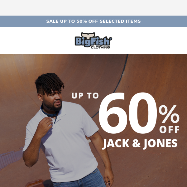 UP TO 60% OFF: JACK & JONES