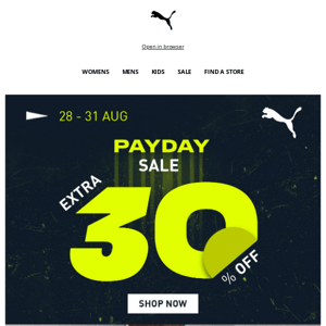 Payday mode activated ✅ Shop 30% OFF 🔥 