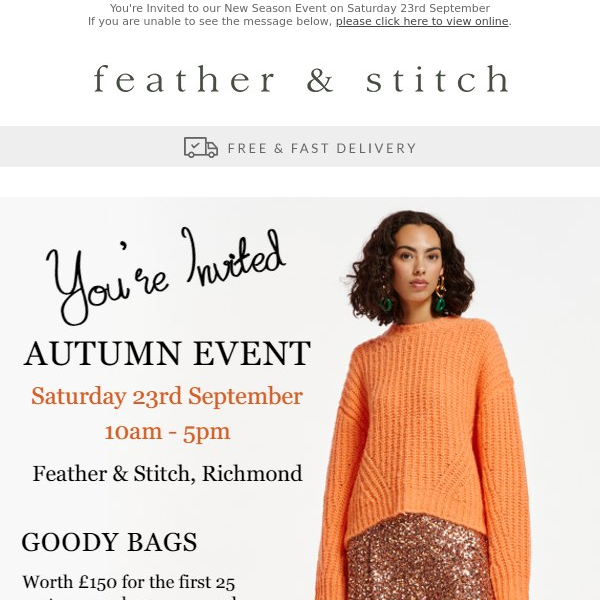 SAVE THE DATE | Autumn Event!