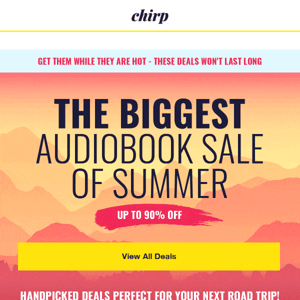 The BIGGEST Audiobook Sale of Summer