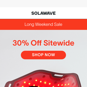 Long Weekend Sale: 30% Off Everything!