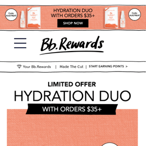 FREE Hydration Duo with orders $35+.