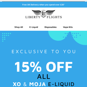 15% off e-liquid