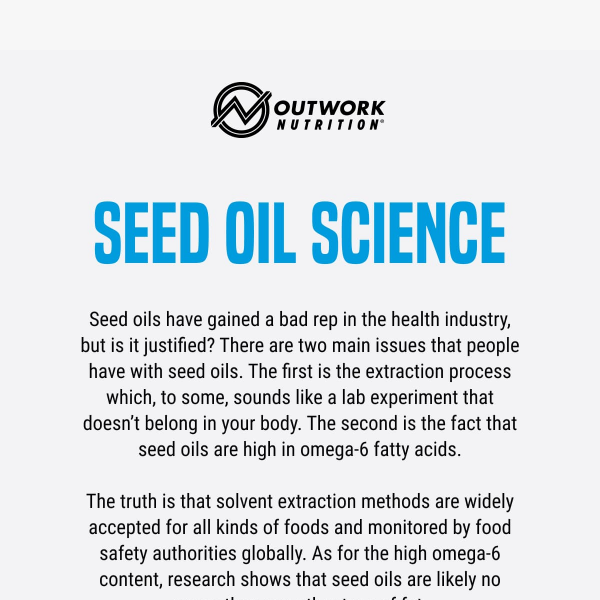 Are seed oils bad for you? 🤔