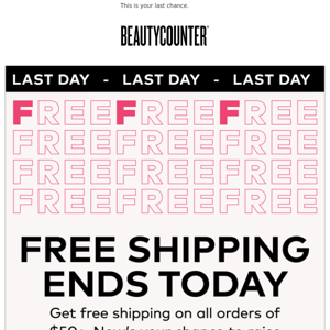 LAST DAY FOR FREE SHIPPING 💐