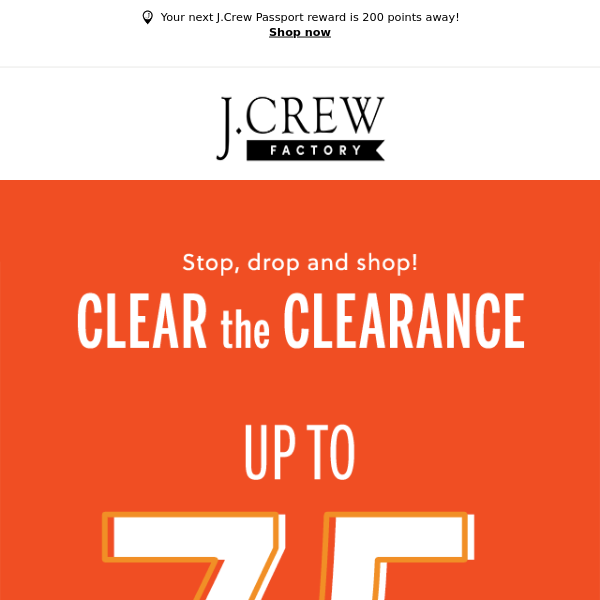 J Crew Factory - Latest Emails, Sales & Deals