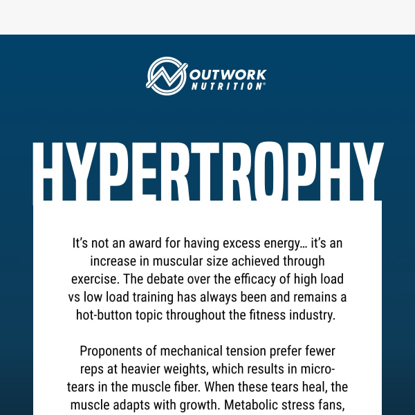 High load vs low load training 🏋️‍♂️