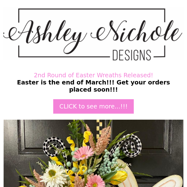2nd Round of Easter Wreaths Released!