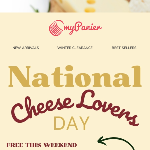 For the cheese lovers... Free with your order ♡