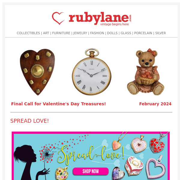Final Call for Valentine's Day Treasures!