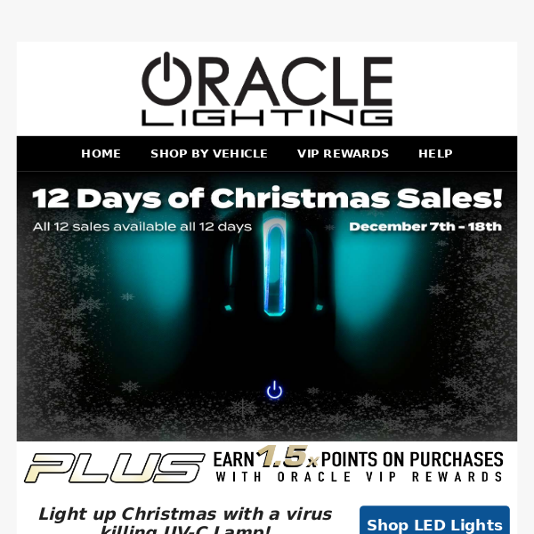 Free UV-C Lamp with Qualifying Purchase!