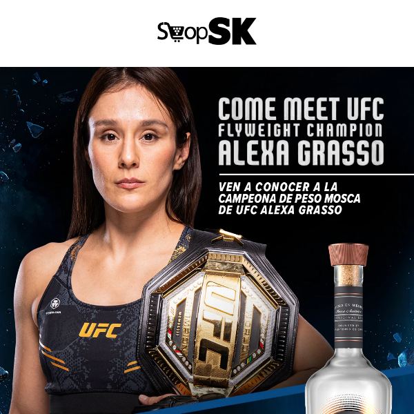 🔴Today at 7pm 🔴 Come and meet UFC Flyweight Champion Alexa Grasso 🔴
