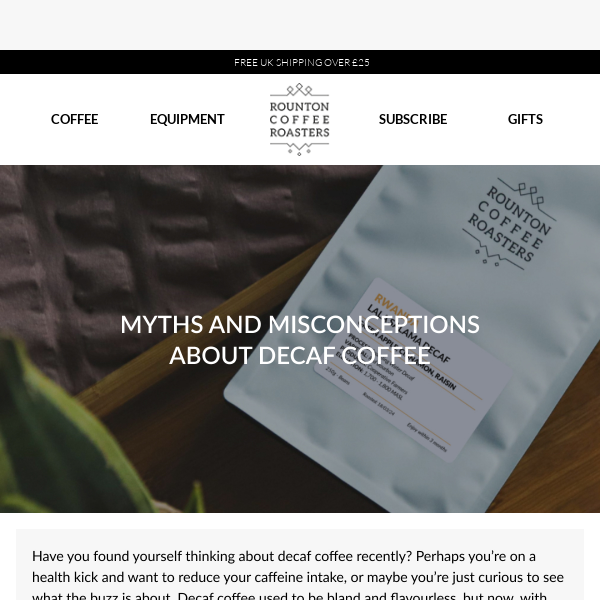 Debunking Myths about Decaf Coffee