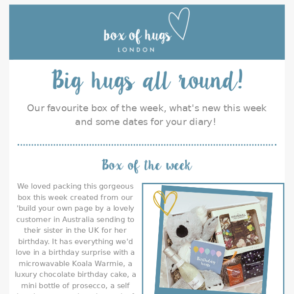 Box of the week, New Gifts and more...